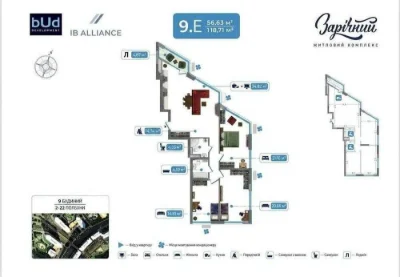 ТЕРМІНОВИЙ ПРОДАЖ квартири 119 м²  в ЖК Зарічний, 9 БУДИНОК,