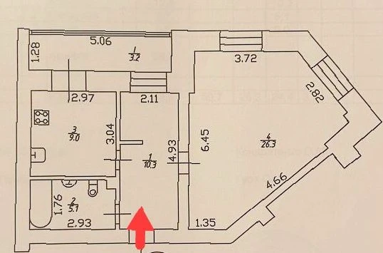 Велика 54 м2 сучасна однокімнатна кв-ра з євроремонтом на Ма