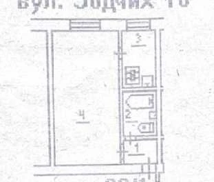 Продаж 1к квартири 25,5кв. м на вул. Зодчих 10 Борщагівка Ся