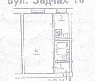 Продаж 1к квартири 25,5кв. м на вул. Зодчих 10 Борщагівка Ся