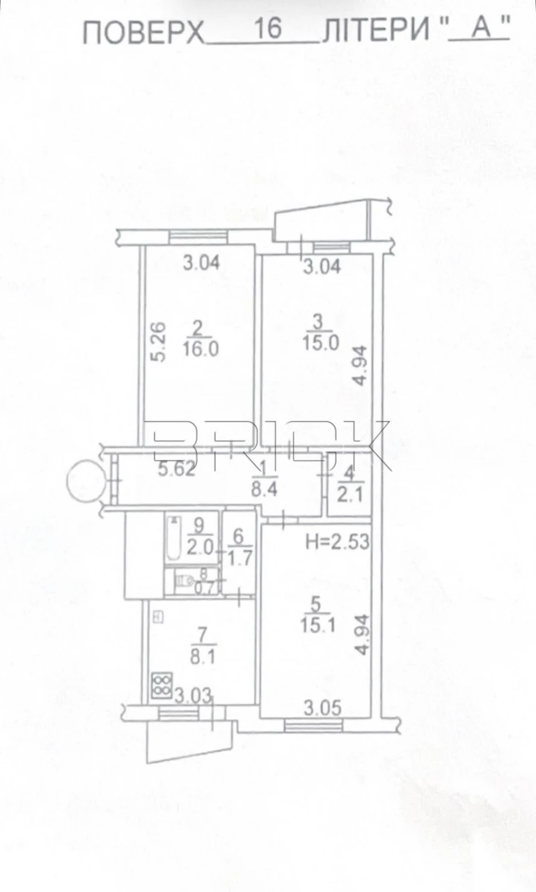 Без % | Продаж | 3-к квартира | пр-т Голосіївський 15-Б | Го