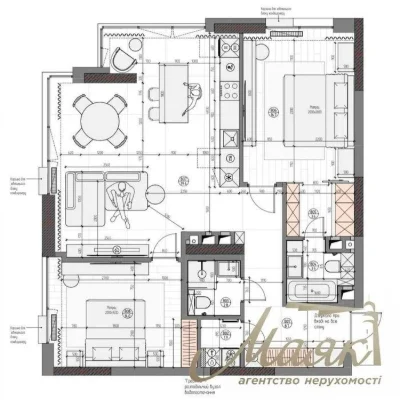 Sale of a premium 3-room apartment with a designer renovation