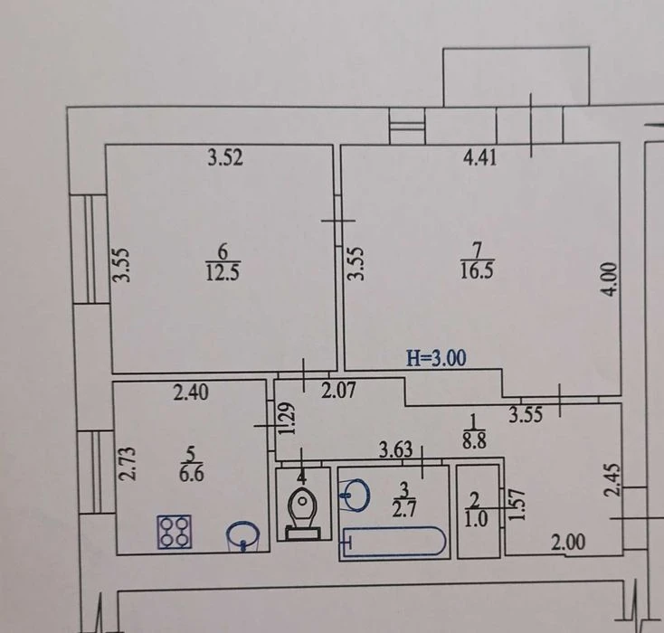 Selling 2 apartments in New Bavaria center, Kitaenko str., 4, Stalin-era building