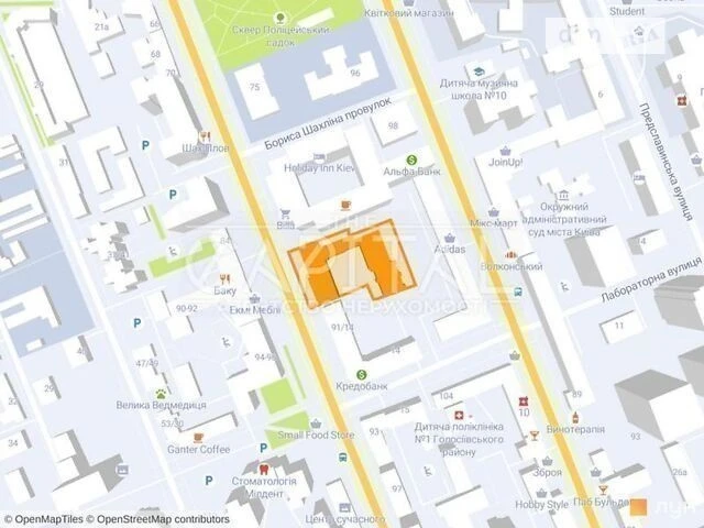 For sale 1-room apartment 54 sq. m. on Antonovycha St. 83 • ID 34661