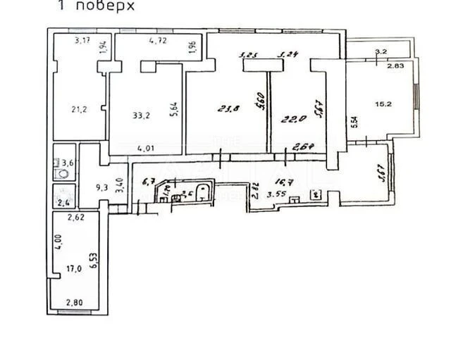 Sale of 6-room apartment 180 sq. m. on Velyka Zhytomyrska 16 •