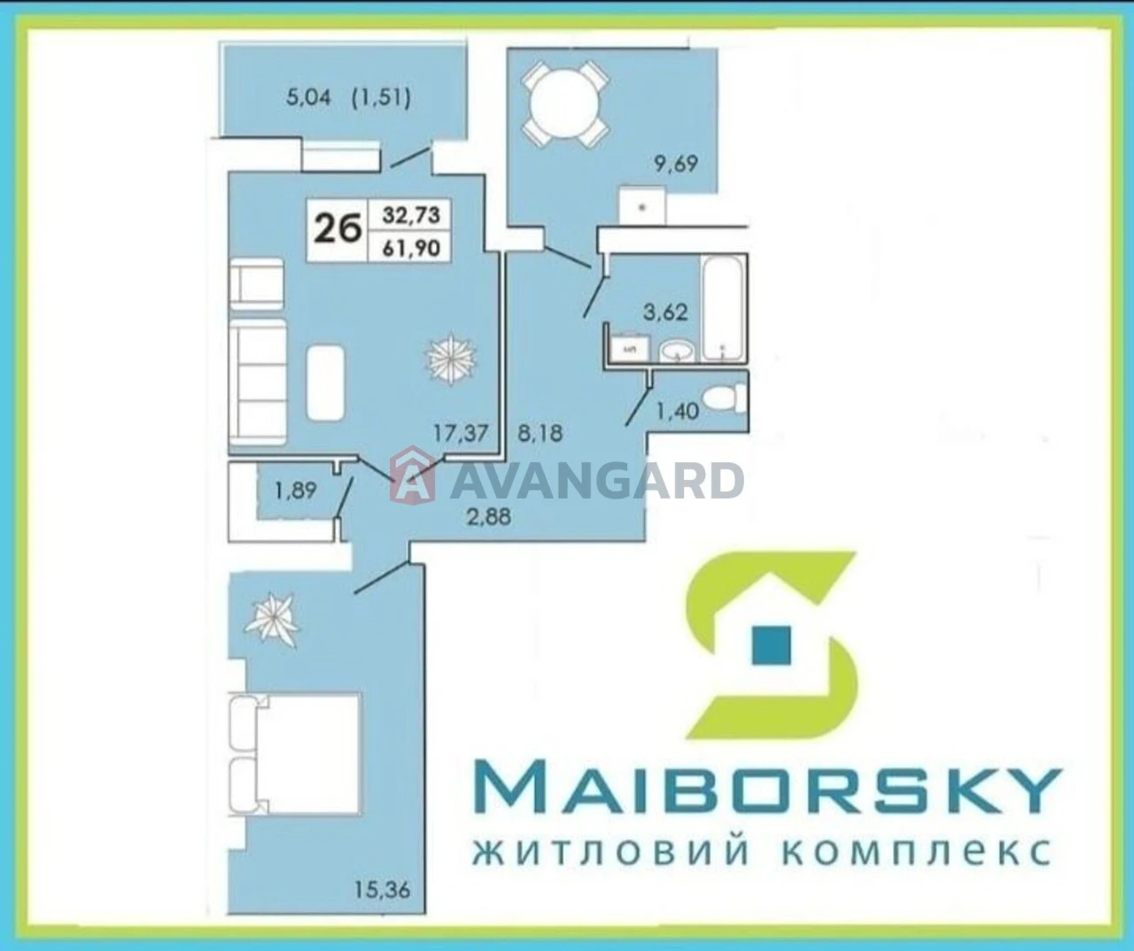 Терміново продам 2 квартиру у новобудові, 65 м за 35000.Тако