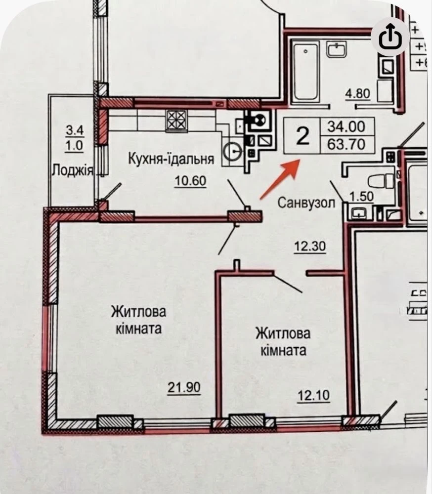 Без комісіі! Продаж 2х кімн. квартири вул.Під Голоском( вул.