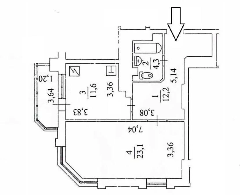 Укриття. Генератор. Продаж 1-кімнатної квартири 55,6 м², 4 п