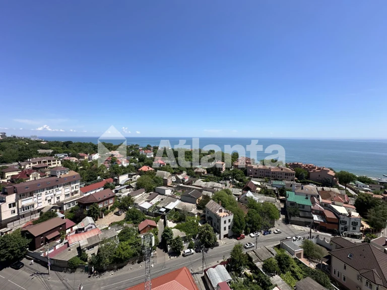 1к квартира с прямым видом моря в ЖК Посейдон.