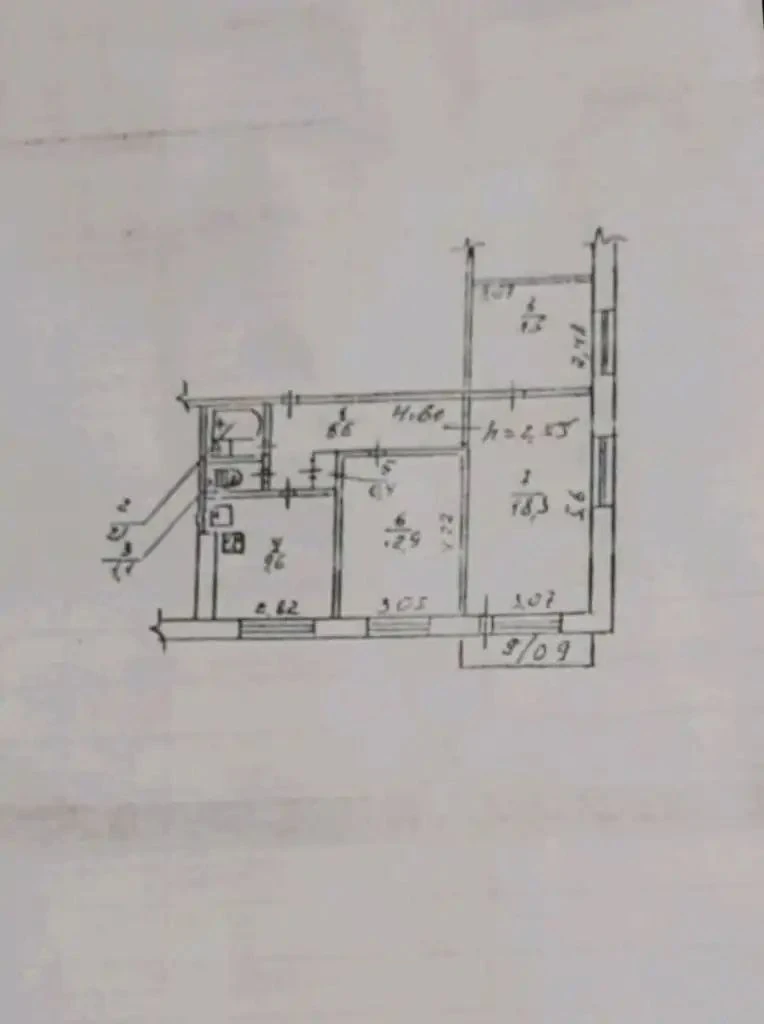Продам 3к квартиру з автономним газовим опаленням/Новокодаць