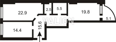 Продаж двокімнатної квартири 85,8 кв. м ЖК Podil Plaza & Res