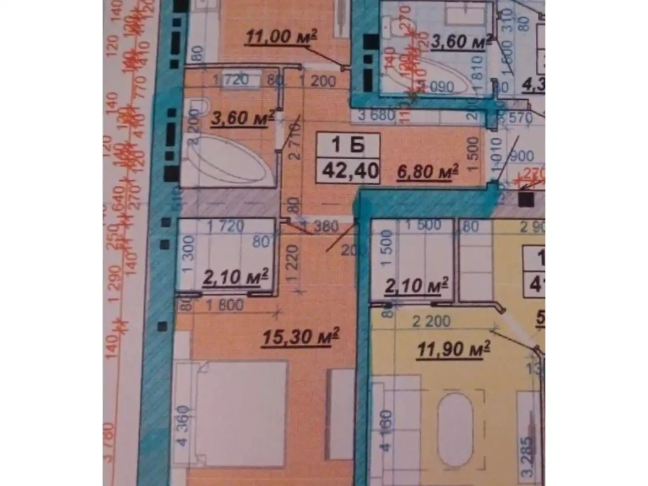 Продажа квартиры, 1 комната, 35 м², 12/14 этаж.