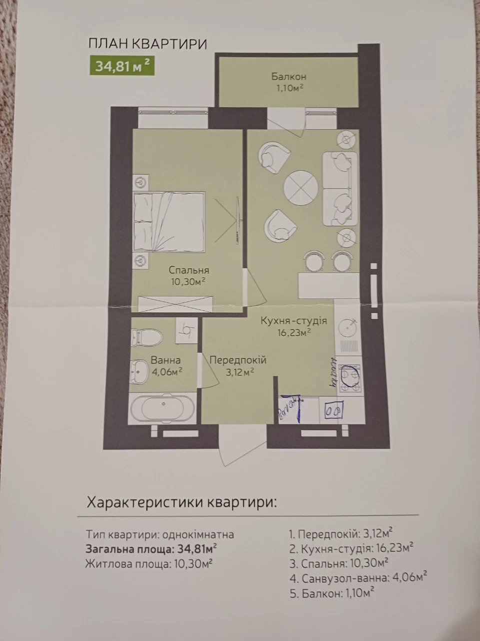 Продаж 1 кім новобудови на Легоцького