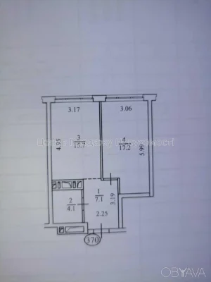 Однокомнатная квартира, 44.1 м².