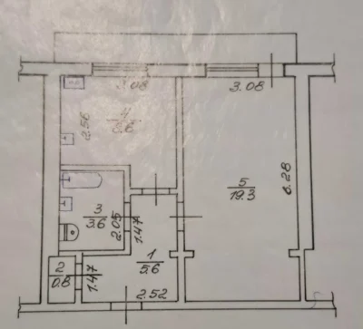 Cozy 1-bedroom apartment with improved layout for sale