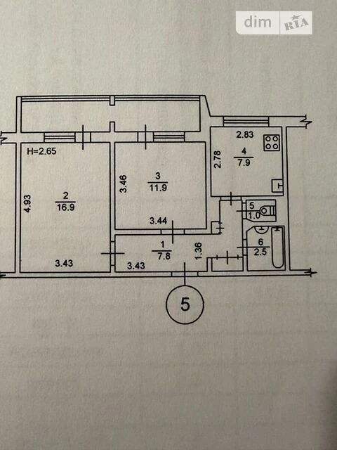 Продаж 2к квартири 53 кв. м на просп. Гонгадзе Георгія 32Б •