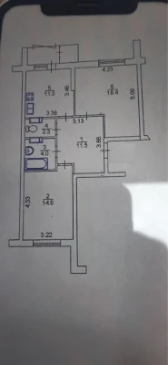 Двухкомнатная квартира 65.4 м² | ЖК «Злагода» |