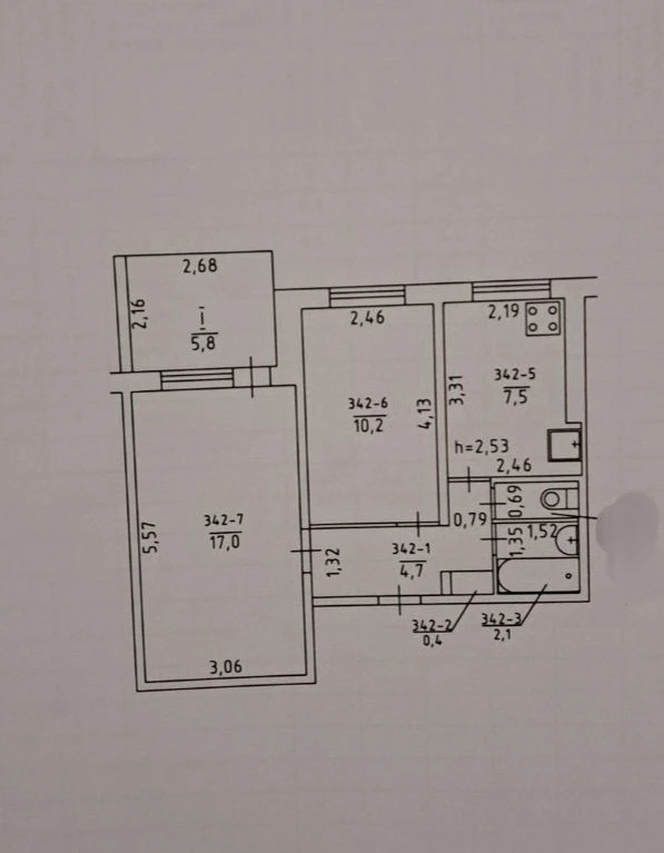 Продаж 2 к | 49 м² | Перемога - 4 | КОДАК