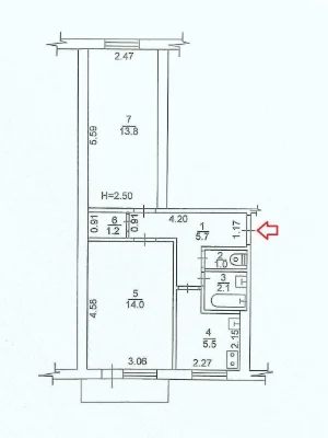 Продам 2-кімнатну квартиру на Садовому проїзді