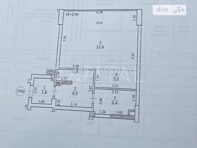 Sale of 1-room apartment 59 sq. m on Novopecherskyi Avenue 5 • ID 3