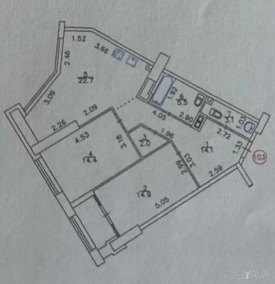 2-комнатная квартира, 78 кв.м