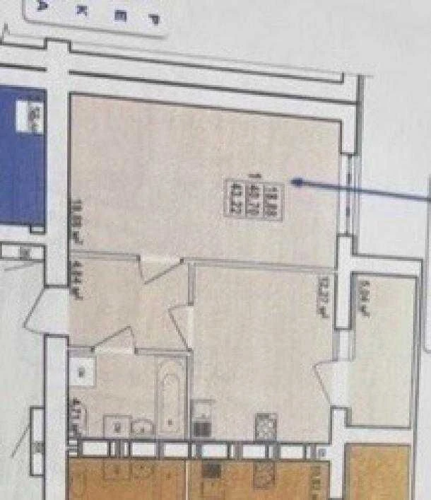 Apartment for sale in residential complex "Levada", 1 room, 9/16, 46 sq m.
