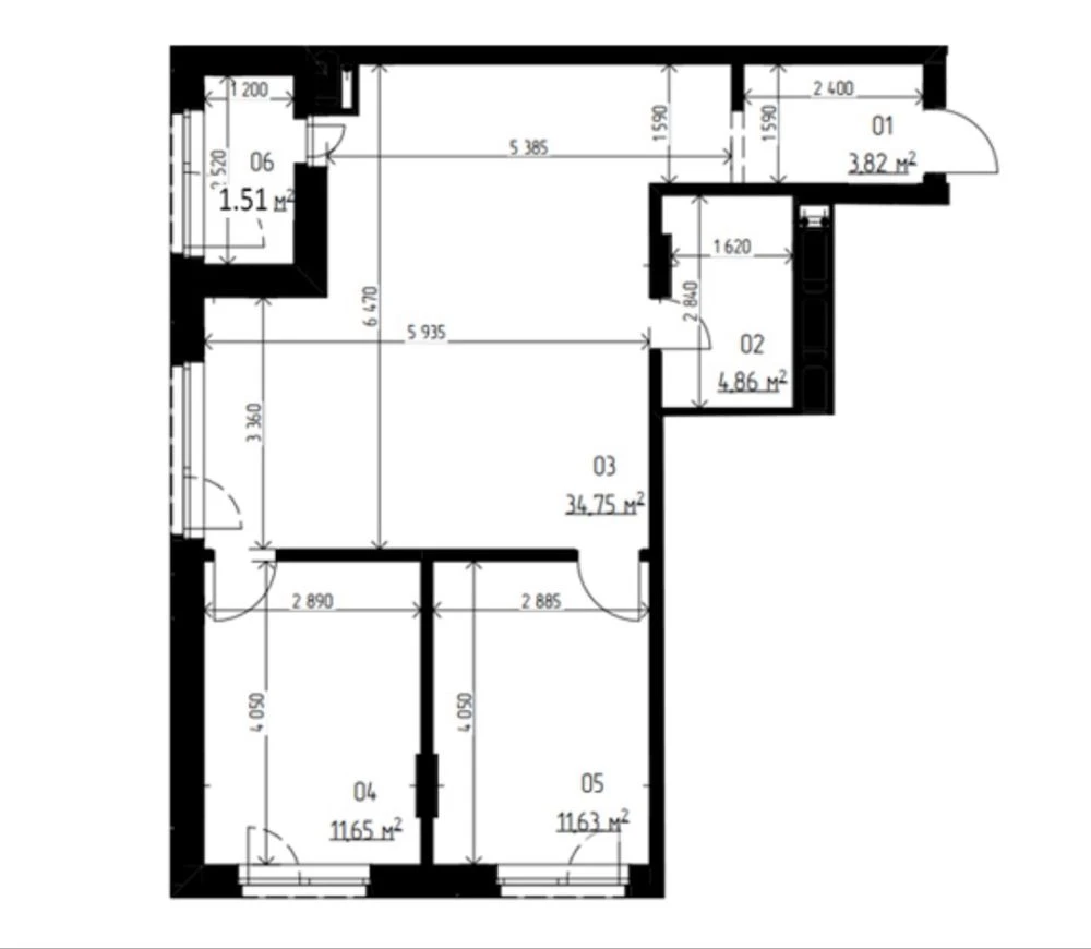 Sale of a 2-bedroom apartment 69 sq.m. in Lake Town residential complex