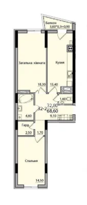 Spacious Two-Bedroom Apartment in Panorama Residence