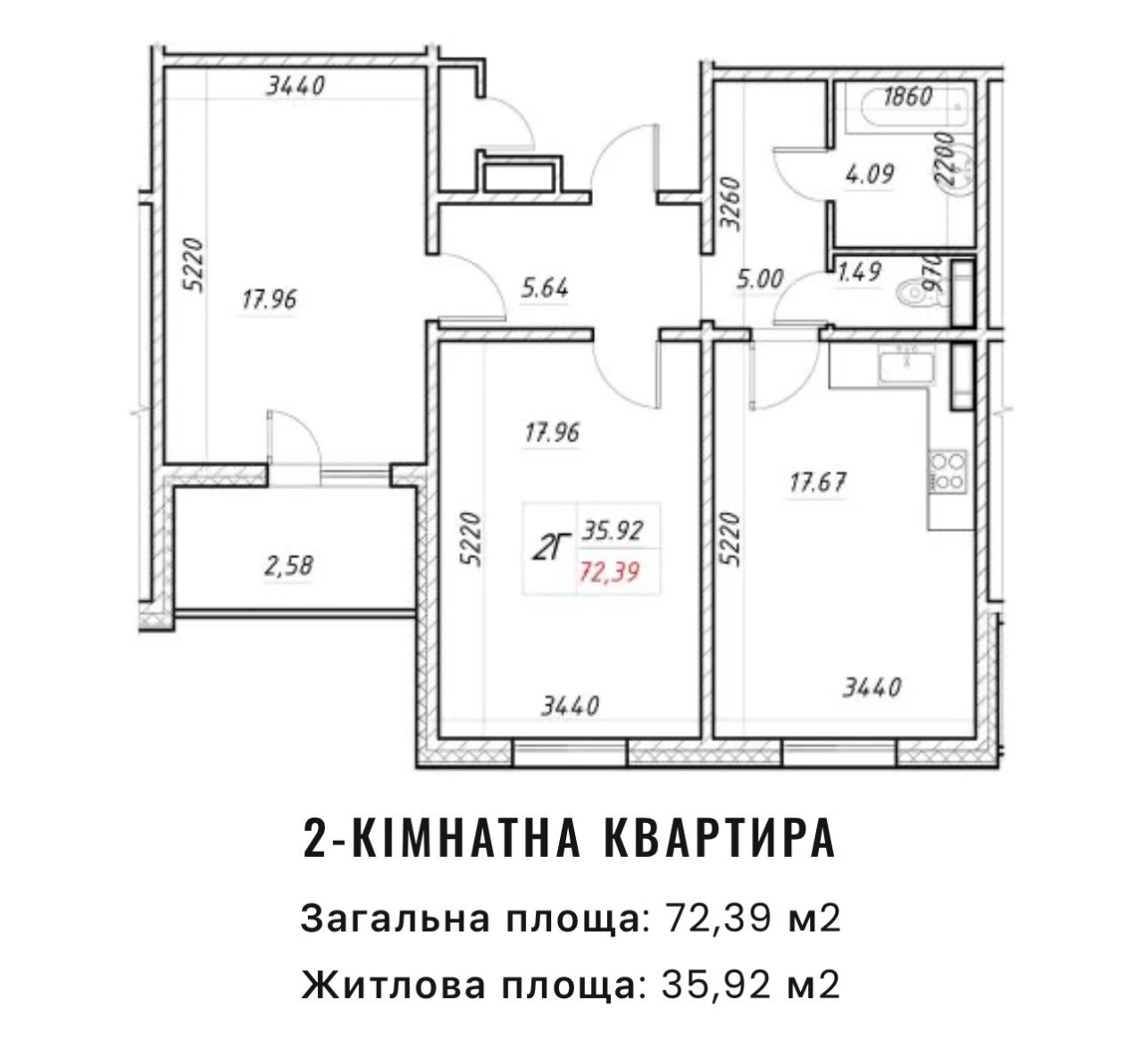 Продаж 2х кімнатноі квартири в заселеному будинку в жк Десня
