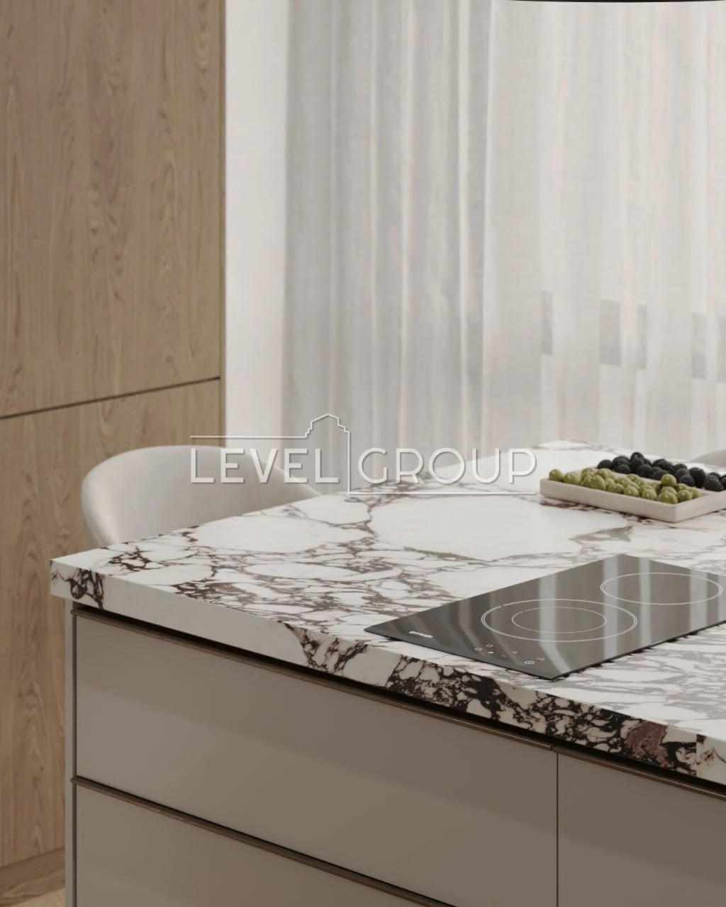 Unique 1-bedroom apartment in the business-class complex 'Crystal Park'