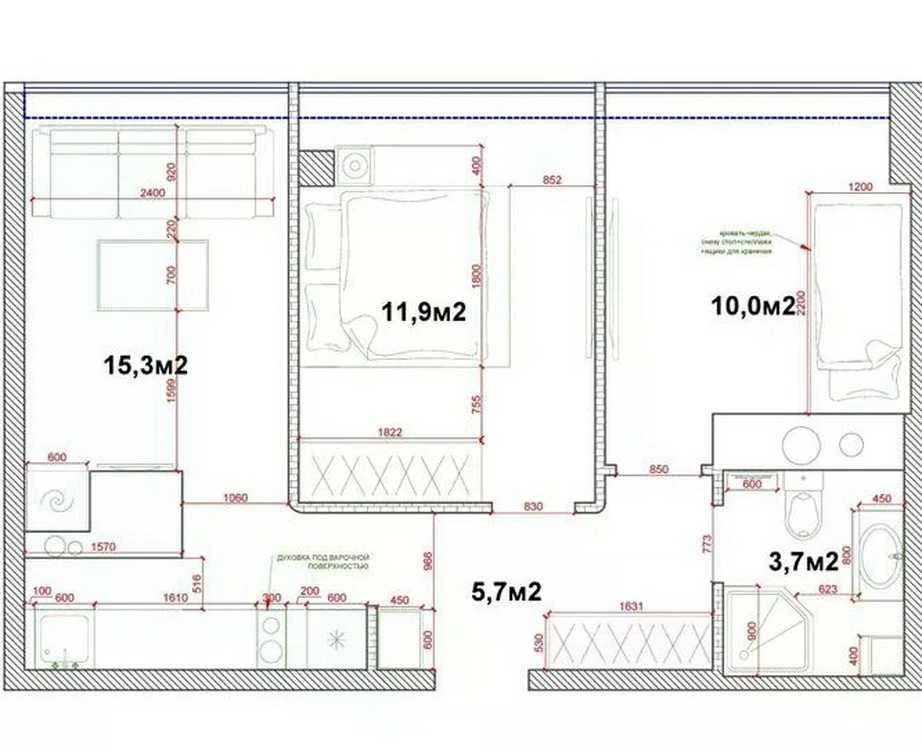 Продажа 2-комнатной квартиры в Kador Group, shev-01.