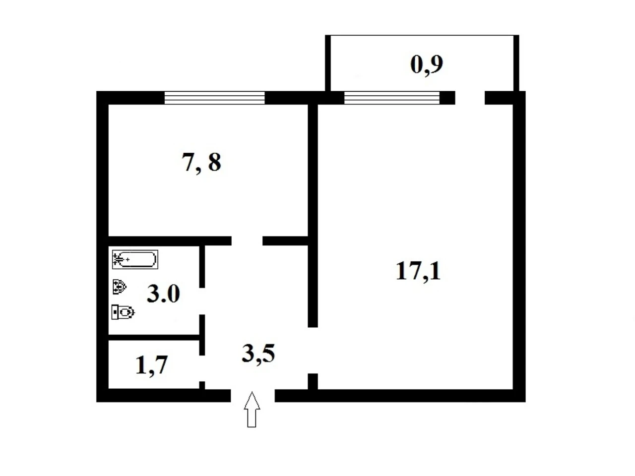 Apartment for Sale in Borshchivka