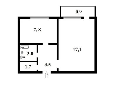 Apartment for Sale in Borshchivka