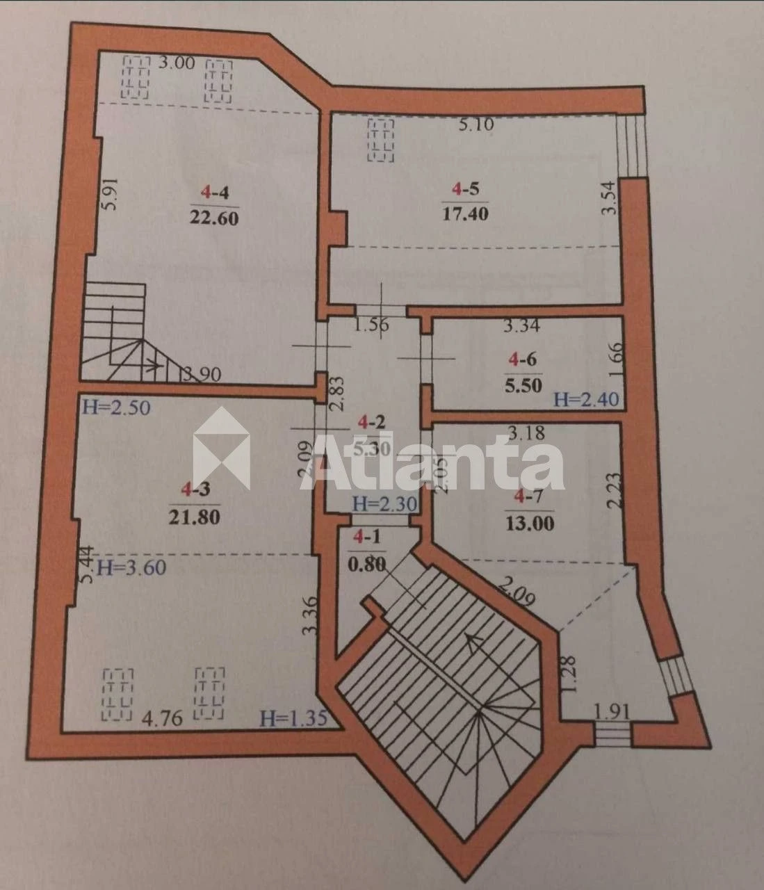 4х кім квартира по вул. Ф. Достоєвського, 120м²