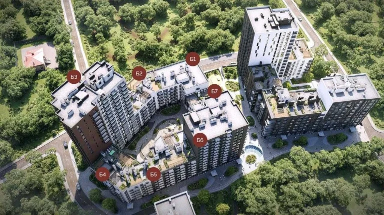 No Commission - 1-Bedroom Apartment for Sale, 43 sq.m - Fruktova Aleya Residence, Pod.