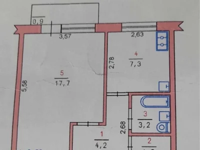 Apartment. Khmelnitsky, Perevomys Street.