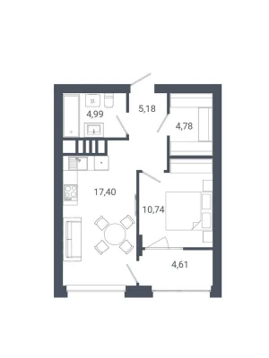 Sale of Apartment in Holosko