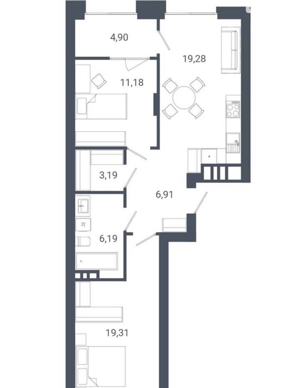 Sale of Apartment in Holosko