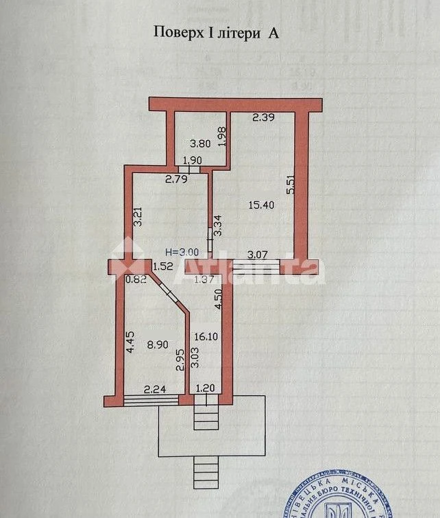 2-room apartment, fully renovated, individual heating