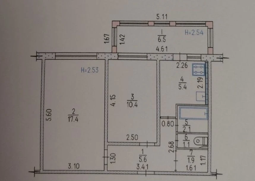 For Sale: 2-room apartment in Salto (Heroes of Labor). Street Nepokorennaya.