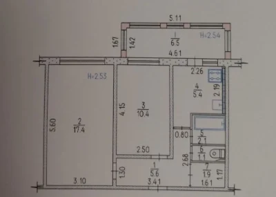 For Sale: 2-room apartment in Salto (Heroes of Labor). Street Nepokorennaya.