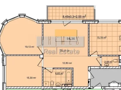 Sale of 3-room apartment 95 sq. m on Mykhaylo Boychuk St. 19A • ID