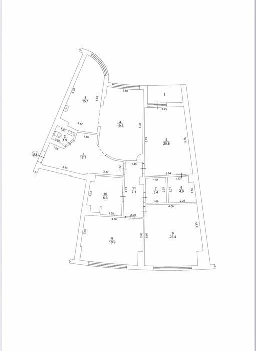 Apartment for sale near the metro station Livoberezhna, Andriy Sheptytsko St.