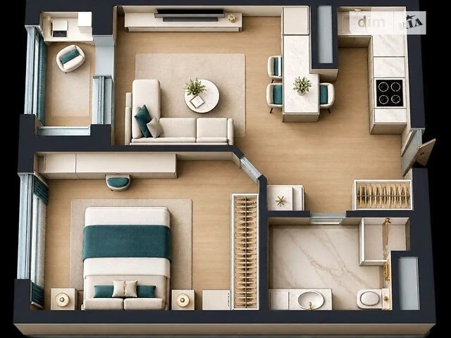 Продаж 1к квартири 46 кв. м на вул. Маккейна Джона 1 • ID 34