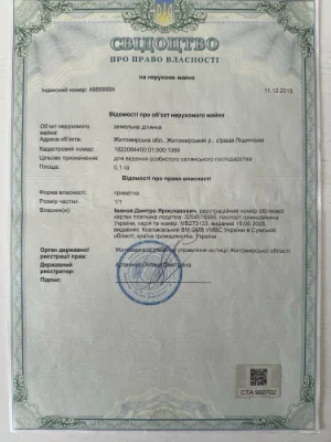 Земельна ділянка
