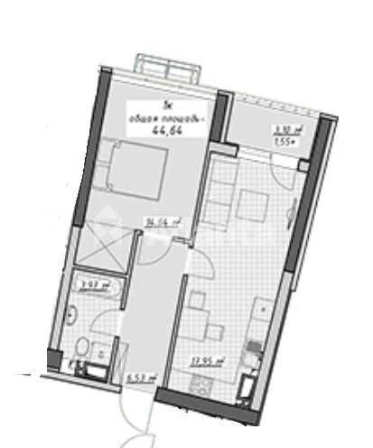 1-комнатная квартира. Лучшая цена