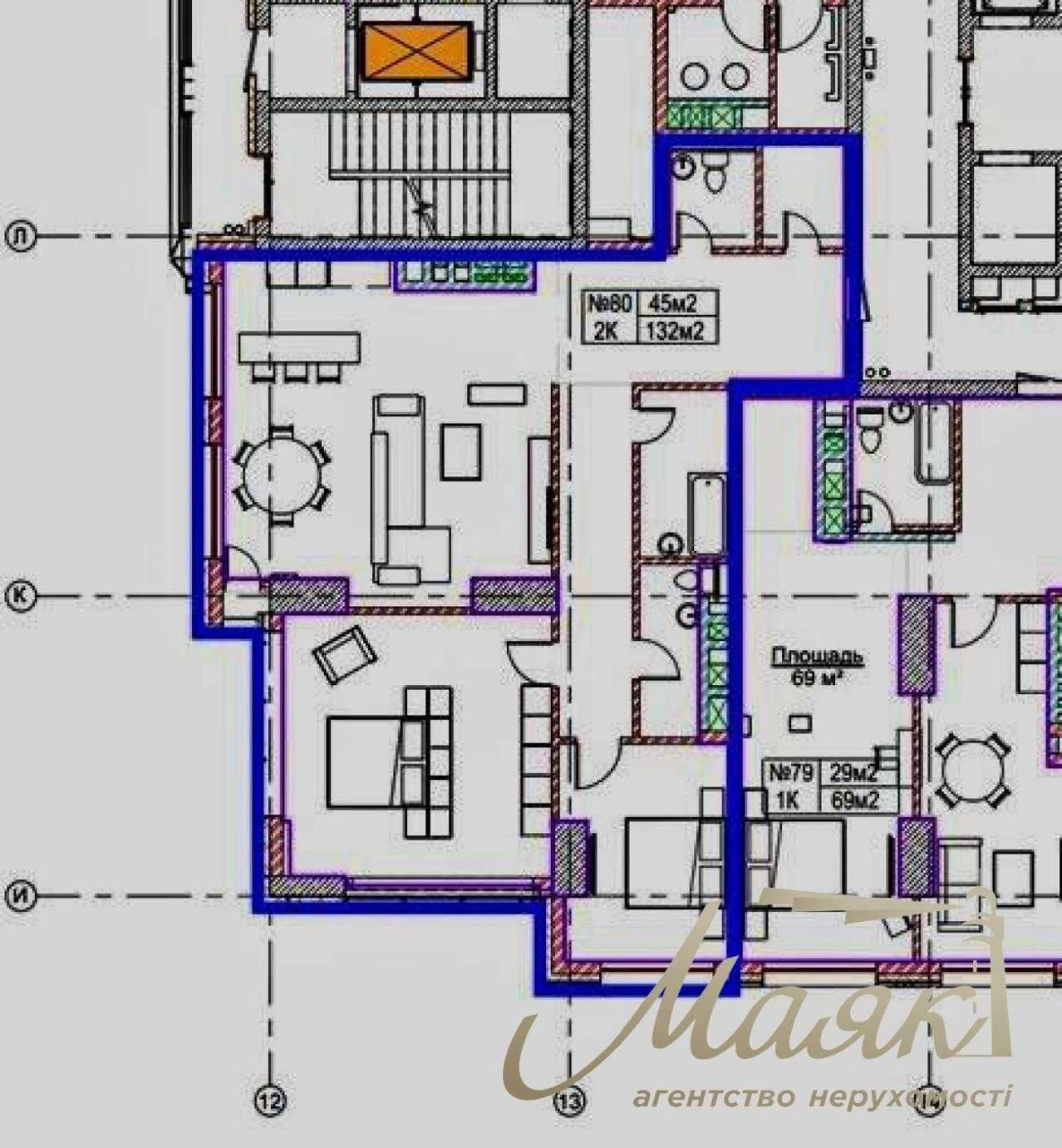 Продаж 2-кімнатної квартири 132 м² у БФК Metropole, Печерськ