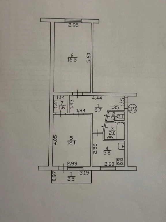 3 bedroom apartment 96 m2, Prospect Peremohy 195