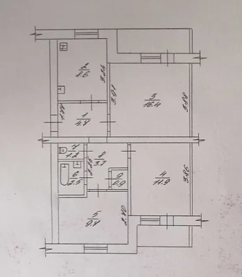 Центр! 3к квартира 63м², вул. Митницька 55, цегляний будинок