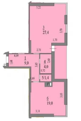 Продам шикарную  1-ком. квартиру в ЖК "Лотос Холл", Адмираль
